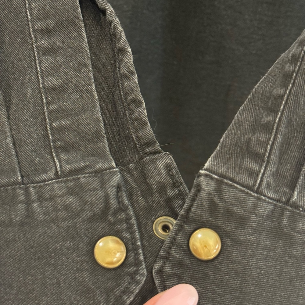 Wrangler Pearl Snap Denim Shirt - Picture 6 of 7